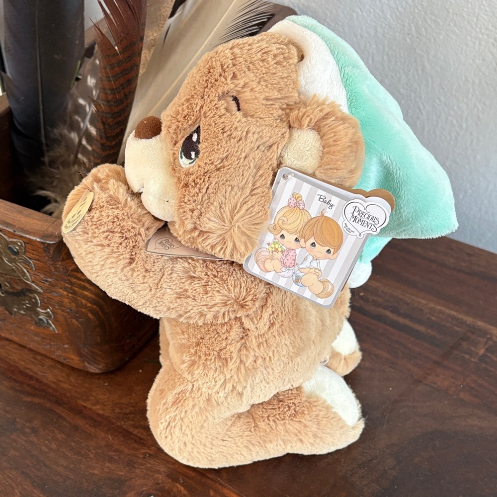 Precious Moments Charlie Bear Praying Plush Bear - Picture 1 of 8